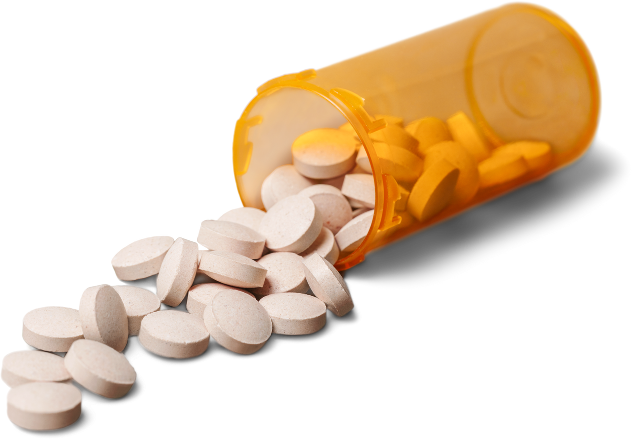 Pill Bottle with Tablets
