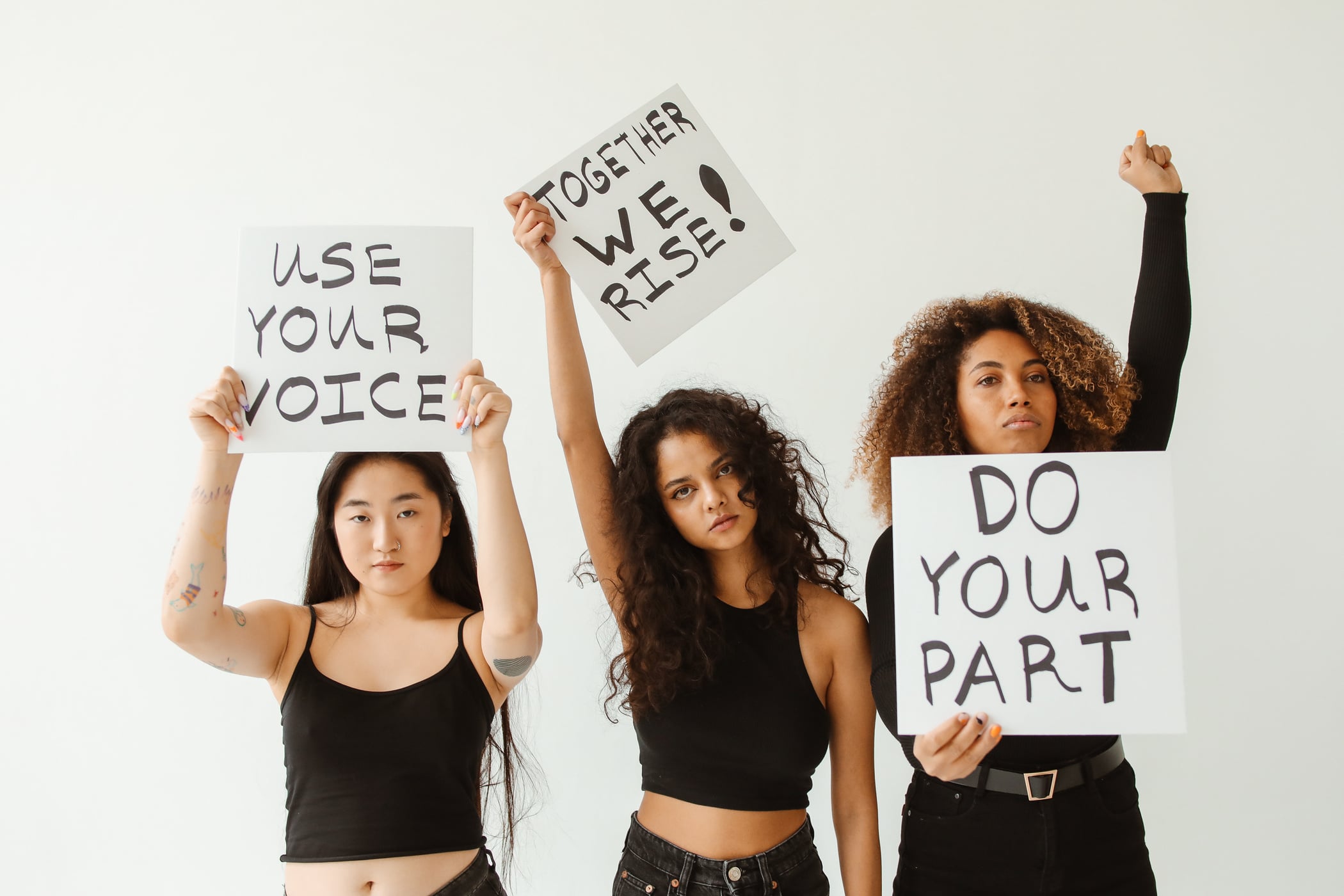 Female Activists Protesting